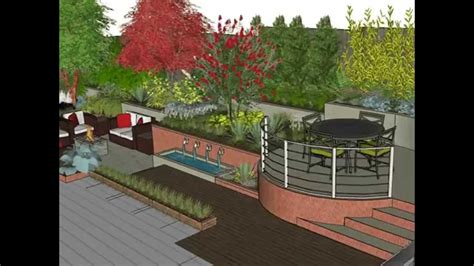 Sketchup Landscape Garden Design Tutorial - Image to u