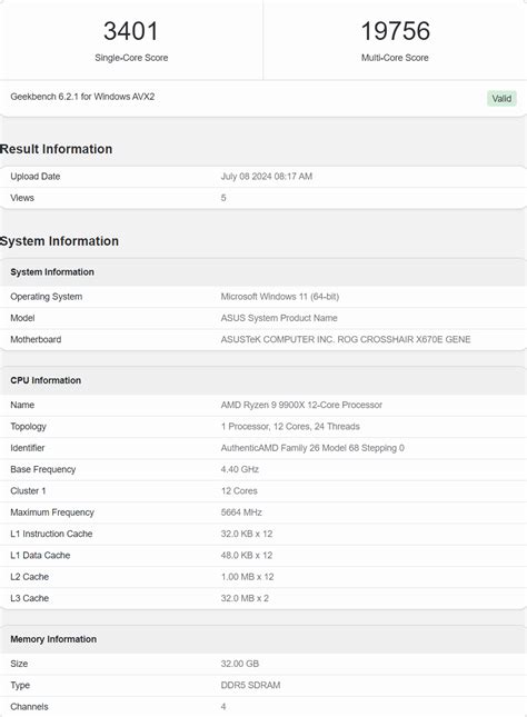 AMD Ryzen 9 9900X 12-Core CPU Benchmark Leak, Beats Intel Core i9 ...