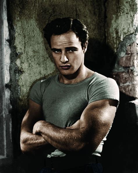 Colourized Picture of Young Marlon Brando Taken... - GABEtumblr