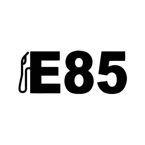 E85 Ethanol Fuel Vinyl Sticker