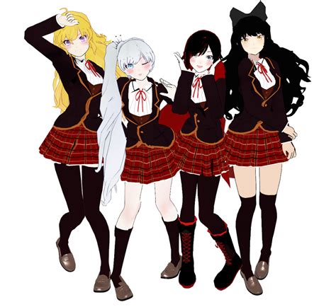 MMD- RWBY Beacon Academy Uniform Ver. by whimsicottsh on DeviantArt