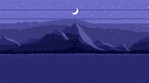 Pixel Art Night Landscape by Chelaphynx on DeviantArt