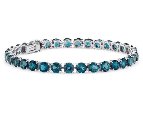 London Blue Topaz Bracelet in Sterling Silver (5mm) | Blue Nile