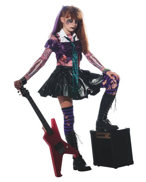 Zombie Punk Rocker Girl Costume -Zombie Girl-Punk Girl | horror-shop.com