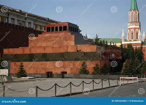 Lenin`s Mausoleum at Red Square, Moscow Editorial Stock Image - Image ...