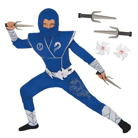 Morph Blue Ninja Costume Kids Boys Ninja Costume Halloween Costumes For ...