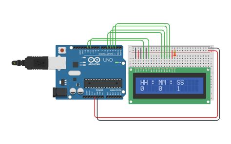 Circuit design Copy of Arduino with LCD Interface - Tinkercad