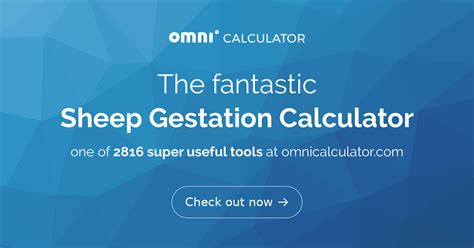 Sheep Gestation Calculator