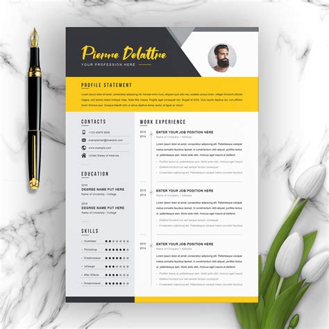 Resume Creative Cv Template Resume Design Template Free Graphic - Riset