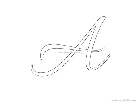 Free Printable Cursive Letter Stencils - PRINTABLE TEMPLATES