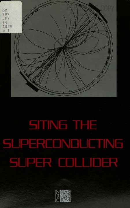 Siting the Superconducting Super Collider | The National Academies Press