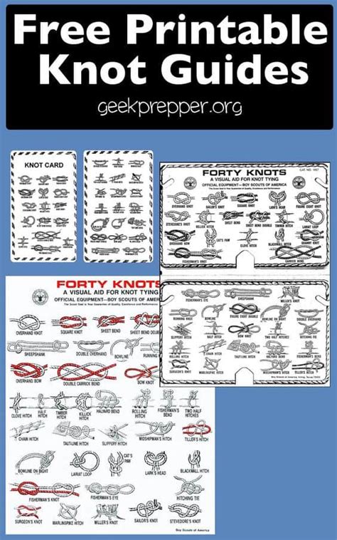 Printable Knot Tying Guide Pdf