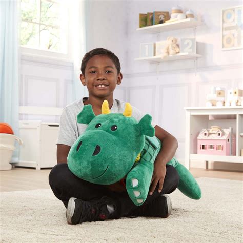 Melissa & Doug Cuddle Dragon Jumbo Stuffed Animal