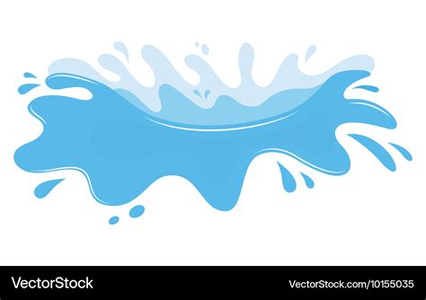 Water splash Royalty Free Vector Image - VectorStock