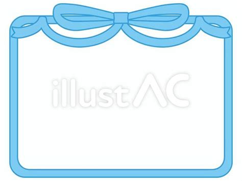 Blue Ribbon Border Clip Art