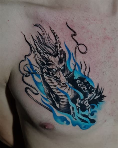 My Blue Fire Dragon By Fred, Colt Tattoo, in Piracicaba, Brazil : r/tattoos