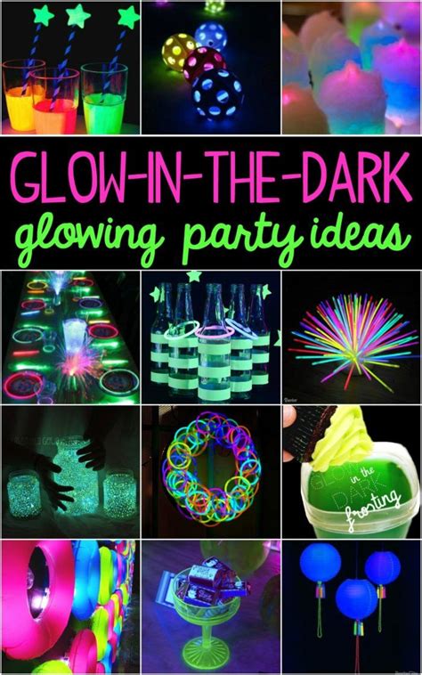 Neon Glow Party Decoration Ideas : Eve Years Glow Friendly Adults Table ...