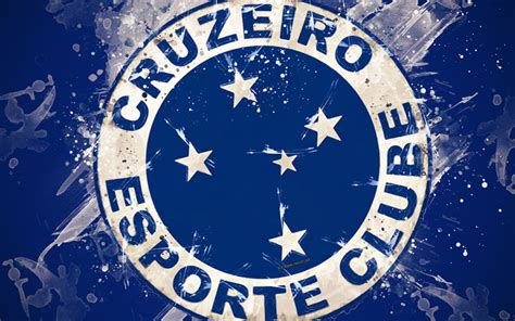 Download wallpapers Cruzeiro Esporte Clube, Cruzeiro FC, 4k, paint art ...