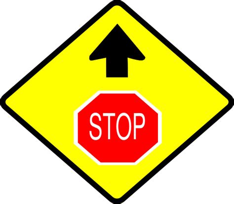 Yellow Stop Sign Clip Art at Clker.com - vector clip art online ...