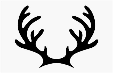 Antler Clipart Hoof - Reindeer Antlers Svg Free, HD Png Download - kindpng