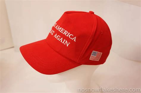 MAGA Hat w/ Side Flag (Red) - No Snowflakes Here