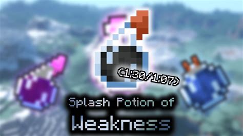 Splash Potion of Weakness (1:30/1:07) - Wiki Guide - 9Minecraft.Net