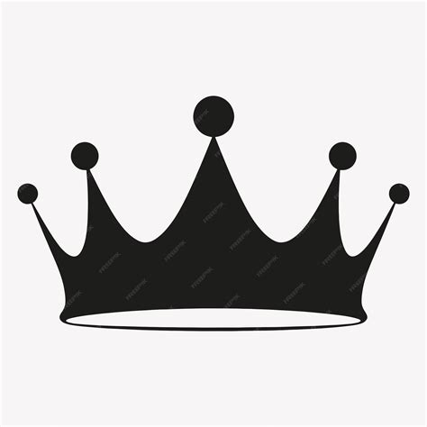 Premium Vector | Elegant black crown silhouette