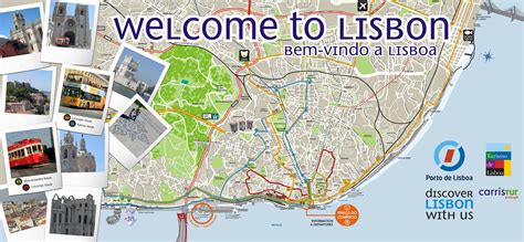 Large Detailed Tourist Map Of Lisbon Vidiani Maps Printable Map Of ...