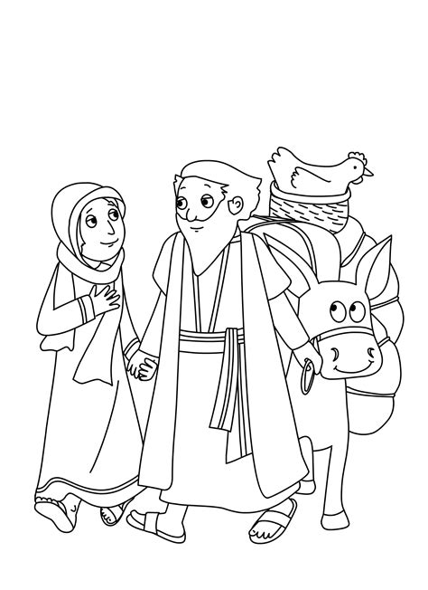 Abraham and Sarah Coloring Pages | Educative Printable