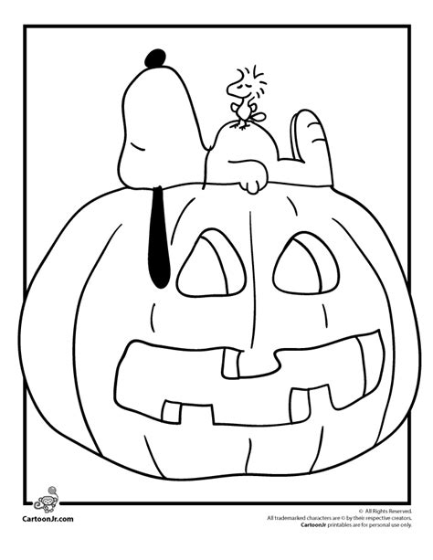 Charlie Brown Halloween Coloring Pages