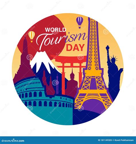 World Tourism Day Logo Template Vector Illustration Stock Vector ...