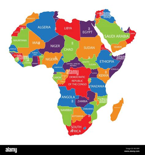 Africa Continent Map Africa Continent Map With Facts Kappa Map Group ...