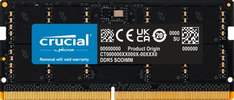 Crucial RAM 32GB DDR5 4800MHz CL40 Laptop Memory CT32G48C40S5 32GB DDR5 ...