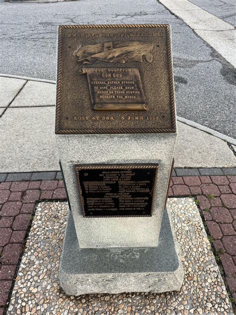 Memorial for USS Scorpion, Norfolk VA : r/submarines