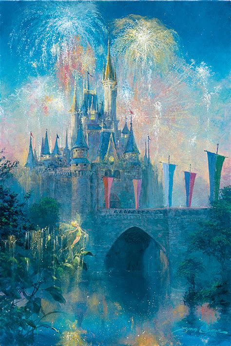 James Coleman Walt Disney World Castle Giclee On Canvas Disney Fine Art