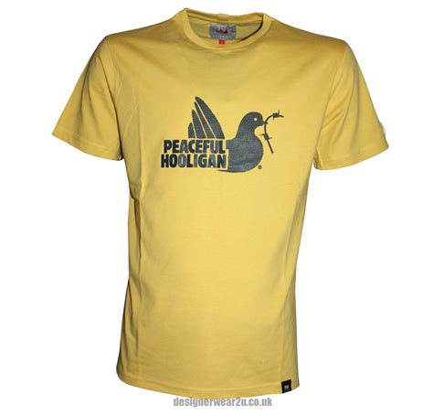 Peaceful Hooligan Mesh Dove T-shirt Yellow - T-Shirts from ...