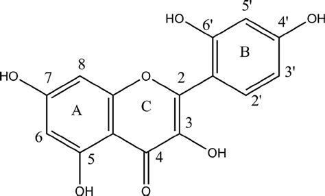 Molecular structure of morin. | Download Scientific Diagram