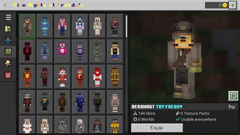 FNAF Skin Pack - MCPE AddOns - Minecraft PE addons, mods, maps, shaders ...