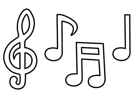 Music Notes Coloring Pages - Coloring Pages For Kids And Adults