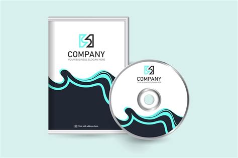 Premium Vector | Dvd case and disc label design for corporate business