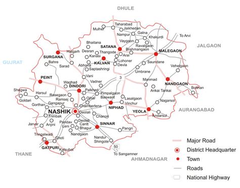 Talukas in Nashik District | Nashik District Map | Maharashtra Villages ...