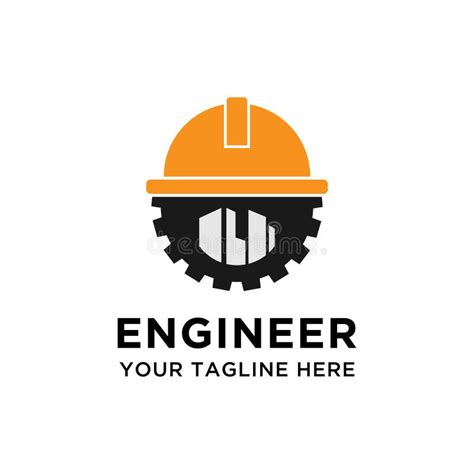 Civil Building Engineering Logo Design Template Stock Illustration - Illustration of engineering ...