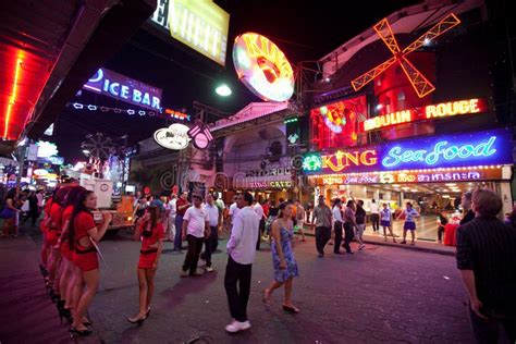 Nightlife In Pattaya, Thailand. Editorial Stock Image - Image of ...