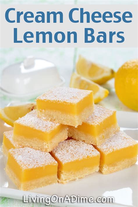 Cream Cheese Lemon Bars Recipe