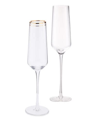 4 Pack Champagne Glasses - ALDI UK