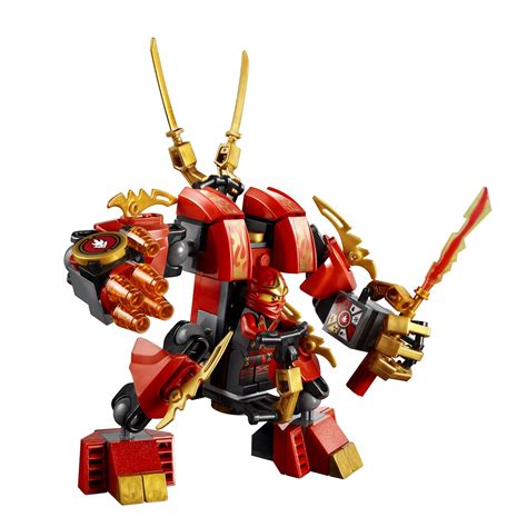 LEGO NINJAGO MASTERS OF SPINJITZU KAI'S FIRE MECH 70500 KAI & SCOUT ...