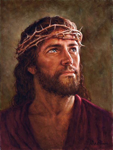 Jesus Crown Of Thorns Painting at PaintingValley.com | Explore ...