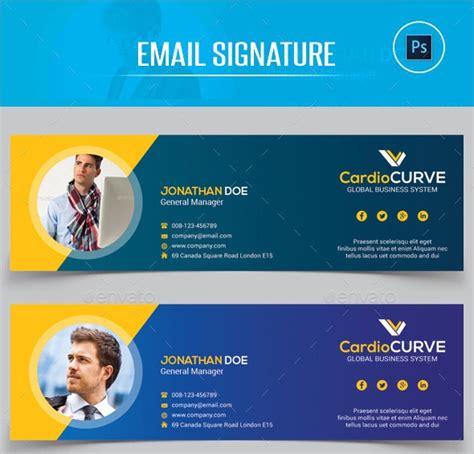 Sample Email Signature Templates