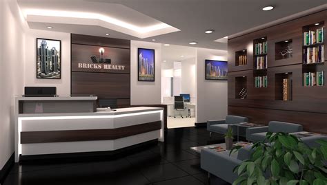 Simple Modern Office Reception | Modern office reception, Modern ...