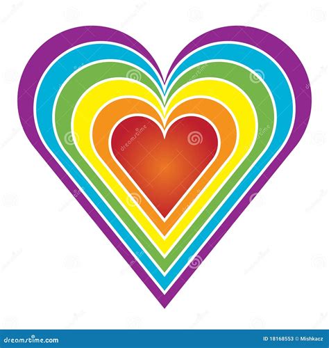 Rainbow Heart Stock Photos - Image: 18168553